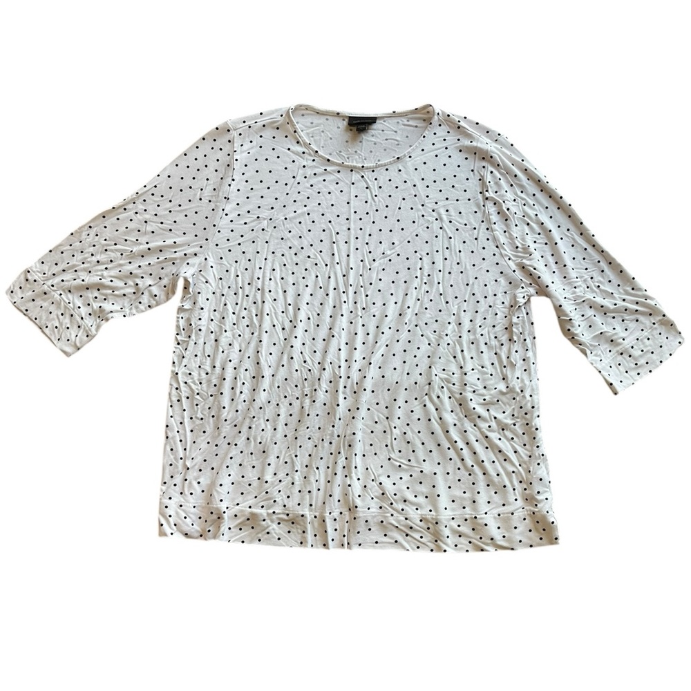 J. Jill women’s size extra large White and Black Polka Dot Top